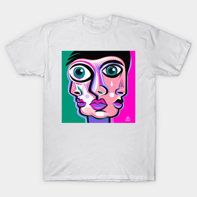 Many faces T-Shirt by Daria Kusto